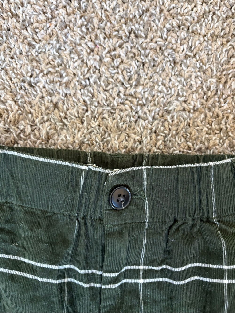 Madewell Corduroy Pull-On Mid-Rise Jogger Pants in Windowpane L - Picture 7 of 11